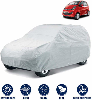 BOWRAIN Car Cover For Tata Nano (Without Mirror Pockets)(Silver)