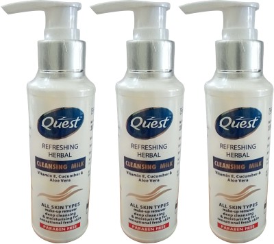 Quest Refershing Herbal Cleansing Milk Face Wash(300 ml)