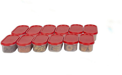 Cutting EDGE Plastic Utility Container  - 535 ml(Pack of 12, Red)