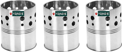 YAJNAS Empty Cutlery Holder Case(Silver  Holds 25 Pieces)