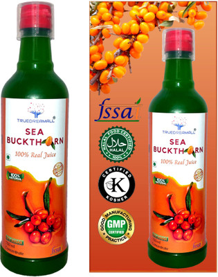 TRUEDREAMALL Sea Buckthorn Juice - 3rd Highest Source of Vitamin E, Comprising of 10x Vitamin C Than Oranges, Helpful in Maintaining Liver Health(750 ml)