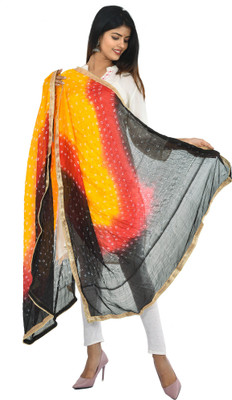 YOUTHQUAKE Silk Blend Printed Women Dupatta