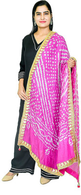 raj-rajeshwari collection Art Silk Printed Women Dupatta
