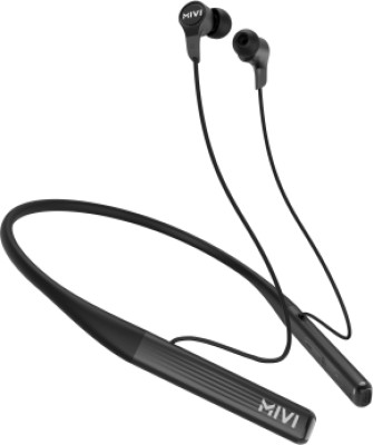 Mivi Collar 2A with Fast Charging Bluetooth Headset(Black, In the Ear)