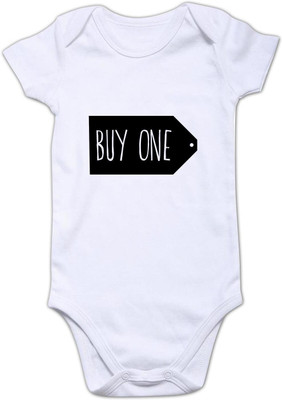 FUNCART Baby Boys & Baby Girls White Bodysuit