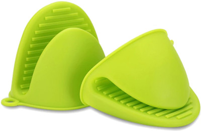 DECOBELL Light Green Silicon Kitchen Linen Set(Pack of 2)