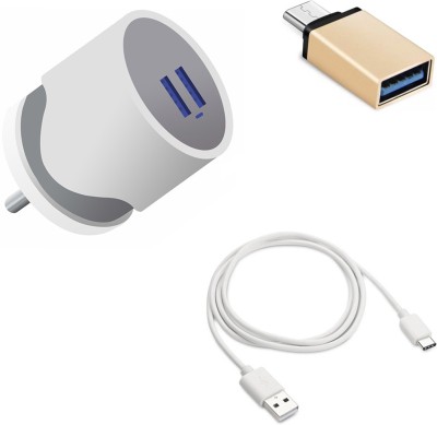 DAKRON Wall Charger Accessory Combo for Samsung Galaxy F41(White)
