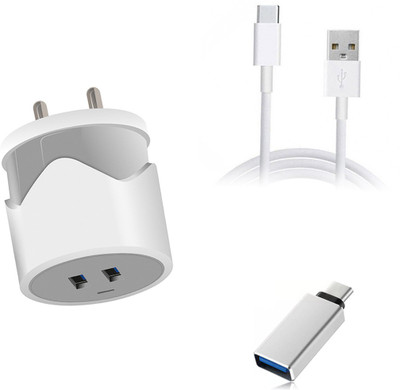 DAKRON Wall Charger Accessory Combo for Huawei P40(White)