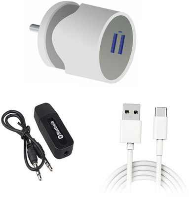 DAKRON Wall Charger Accessory Combo for Huawei P40 Pro(White)