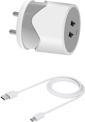 DAKRON Wall Charger Accessory Combo for Micromax In note 1(White)