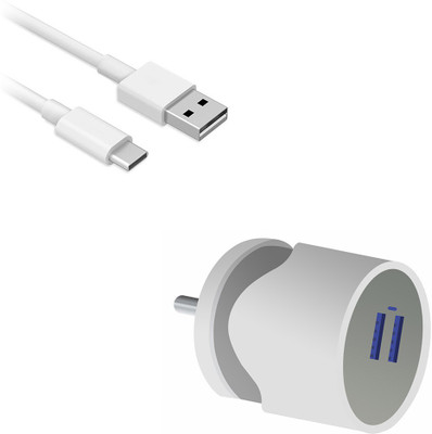 DAKRON Wall Charger Accessory Combo for Realme 6(White)