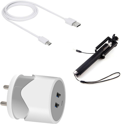 DAKRON Wall Charger Accessory Combo for Xiaomi Poco X3 NFC(White)