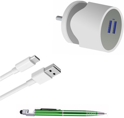 DAKRON Wall Charger Accessory Combo for Realme 6(White)