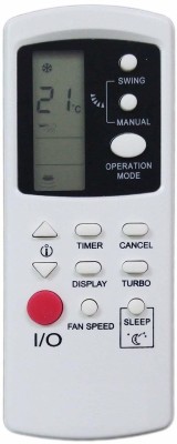 vmps 1 Year Warranty AC-190 AC Remote Compatible for HAIER | VIDEOCON | VOLTAS | HYUNDAI AC Remote Controller(White)