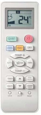 vcony Air Conditioner Remote Compatible for  Split AC Remote Control (Please Match The Image with Your Old Remote) (AC-131B) Haier Remote Controller(White)