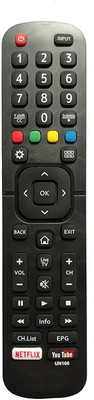BhalTech UN166 Led LCD Smart TV HDTV Universal Remote Control with Netflix & YouTube Function Compatible for  Lloyd Remote Controller(Black)