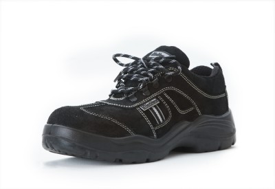 Blackburn Steel Toe Leather Safety Shoe(Black, S1, Size 9)