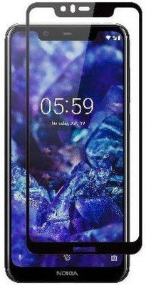 INFINITYWORLD Edge To Edge Tempered Glass for Nokia 5.1 Plus(Pack of 1)