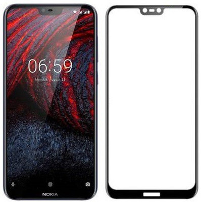 INFINITYWORLD Edge To Edge Tempered Glass for Nokia 6.1 Plus(Pack of 1)