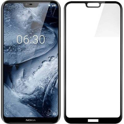 INFINITYWORLD Edge To Edge Tempered Glass for Nokia 6.1 Plus(Pack of 1)