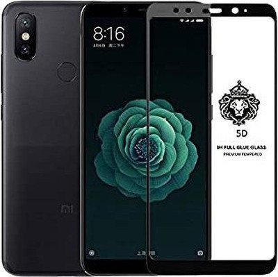 from comm Edge To Edge Tempered Glass for Mi A2(Pack of 1)
