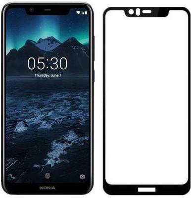 INFINITYWORLD Edge To Edge Tempered Glass for Nokia 5.1 Plus(Pack of 1)