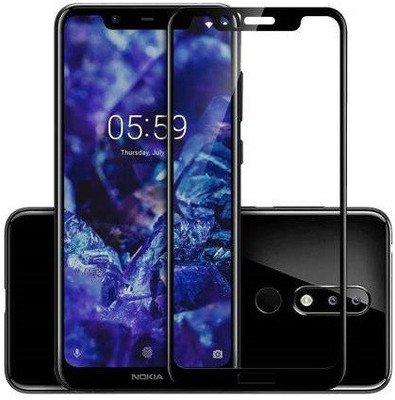 INFINITYWORLD Edge To Edge Tempered Glass for Nokia 5.1 Plus(Pack of 1)