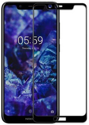 INFINITYWORLD Edge To Edge Tempered Glass for Nokia 5.1 Plus(Pack of 1)