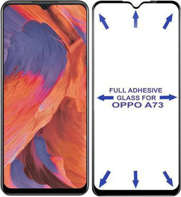 kentop Edge To Edge Tempered Glass for Oppo A73 + CPH2099(Pack of 1)