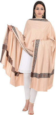 Feathers Polyester Wool Blend Printed Women Shawl(Multicolor)