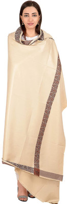 Feathers Polyester Wool Blend Printed Women Shawl(Multicolor)