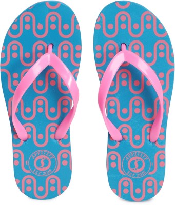 Appitite Women Flip Flops(Blue , 10)