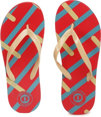 Appitite Women Flip Flops(Red , 10)