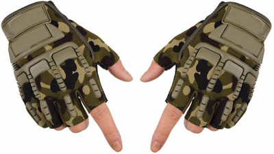 Dexus half-military-gloves Driving Gloves(Multicolor)