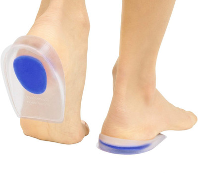 AKHAND SALES Silicon Gel Crack Heel Pain Relief Cup for Foot Support Men and Women Heel Support Heel Support