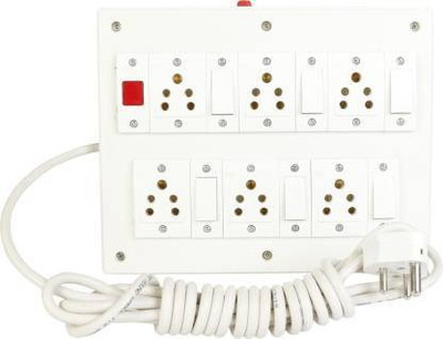 BAHUL LATEST ANCHOR /REO HAVELESS ASSEMBLED extension board Fitted with 6 Sockets( 6Amp), 6 Switch(6amp),1 fuse 10amp,1 indicator light with 4 Metre wire 1.5mm copper cable and 6amp plug 3 pin 6 Socket Extension Boards(White, 4 m) BAHUL LATEST ANCHOR /REO HAVELESS ASSEMBLED extension board Fitted with 6 Sockets( 6Amp), 6 Switch(6amp),1 fuse 10amp,1 indicator light with 4 Metre wire 1.5mm copper cable and 6amp plug 3 pin 6 Socket Extension Boards(White, 4 m)