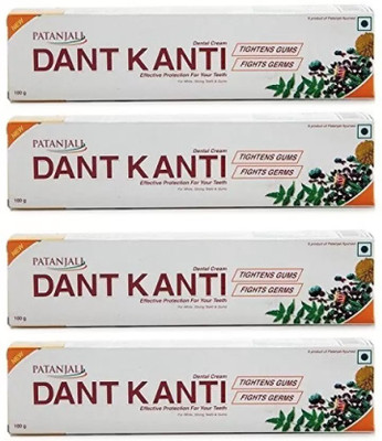 PATANJALI Dant Kanti Dental Cream - Each 100g (Pack of 4) Toothpaste(100 g, Pack of 4)