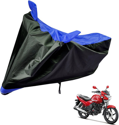 Auto Hub Two Wheeler Cover for Hero(Achiever, Black, Blue)