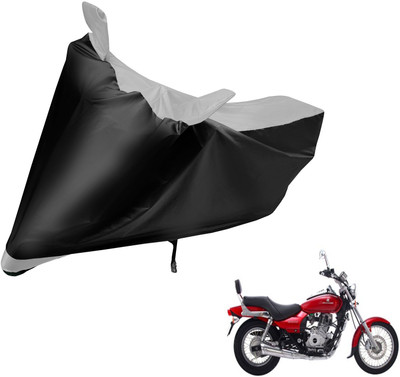 Auto Hub Two Wheeler Cover for Bajaj(Avenger 220 DTS-i, Black, Silver)