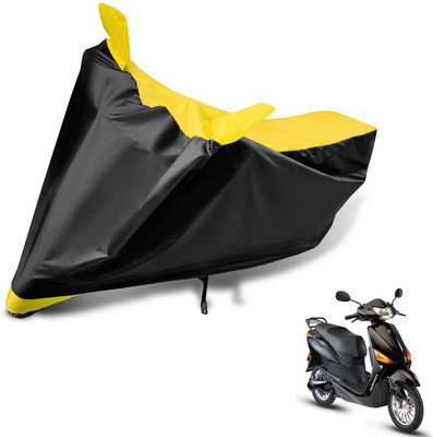 Auto Hub Two Wheeler Cover for Hero(Electric Optima, Black, Yellow)