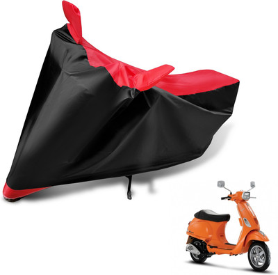 Auto Hub Two Wheeler Cover for Vespa(Vespa SXL, Black, Red)