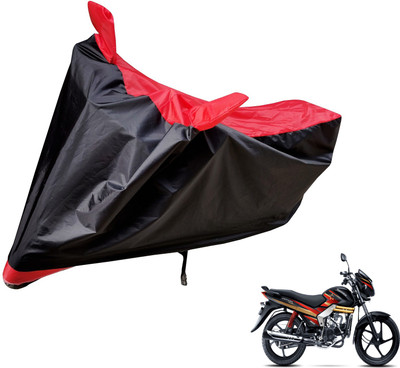 Auto Hub Two Wheeler Cover for Mahindra(Centuro, Black, Red)