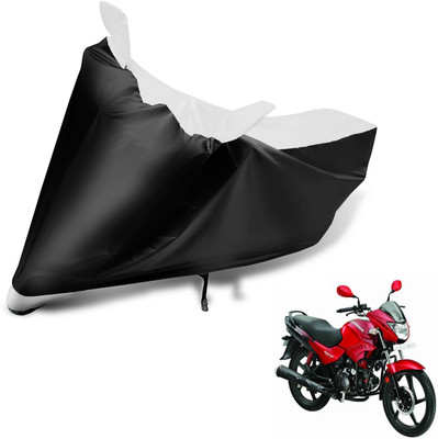 Auto Hub Two Wheeler Cover for Hero(Glamour FI, Black, White)
