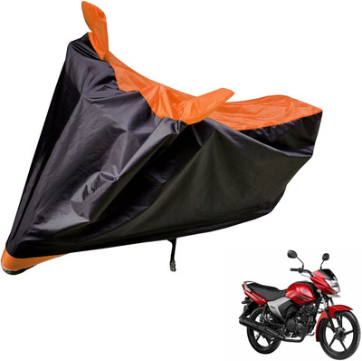 Auto Hub Two Wheeler Cover for Yamaha(Saluto, Black, Orange)