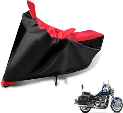 Auto Hub Two Wheeler Cover for Triumph(Black, Red)