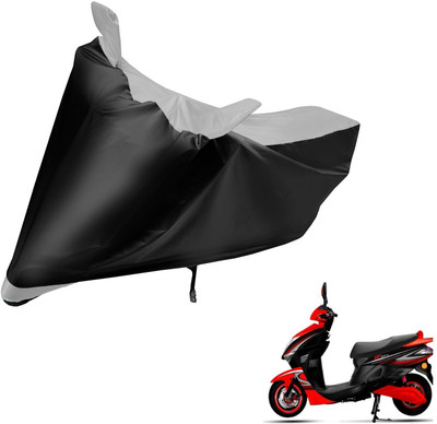 MOCKHE Two Wheeler Cover for Kinetic(Nova, Black, Silver)