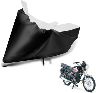 Auto Hub Two Wheeler Cover for TVS(Max 4R, Black, White)