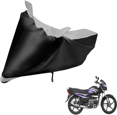 Auto Hub Waterproof Two Wheeler Cover for Hero(Splendor Plus, Silver)