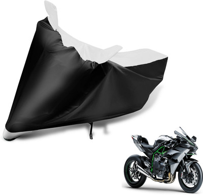 Auto Hub Two Wheeler Cover for Kawasaki(Ninja 1000, Black, White)