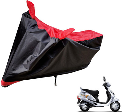 Auto Hub Two Wheeler Cover for Mahindra(Duro, Black, Red)